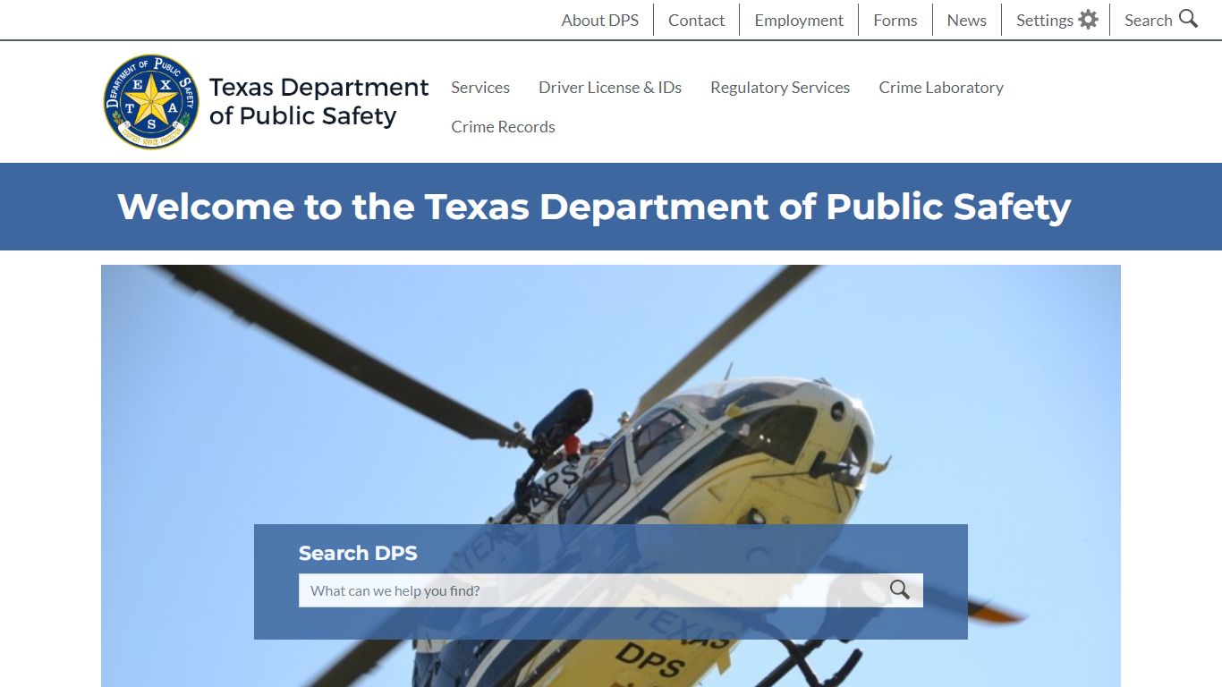 TEXAS DEPARTMENT OF PUBLIC SAFETY